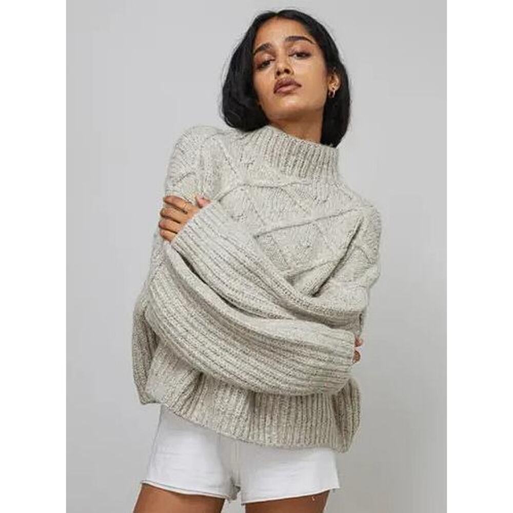 Lunya Gray Turtleneck Sweater